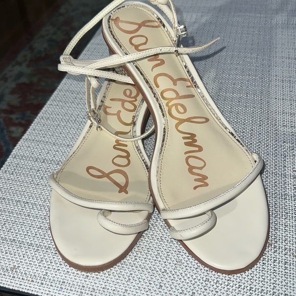 Sam Edelman ivory sandals, slightly used, size10 - Picture 1 of 13